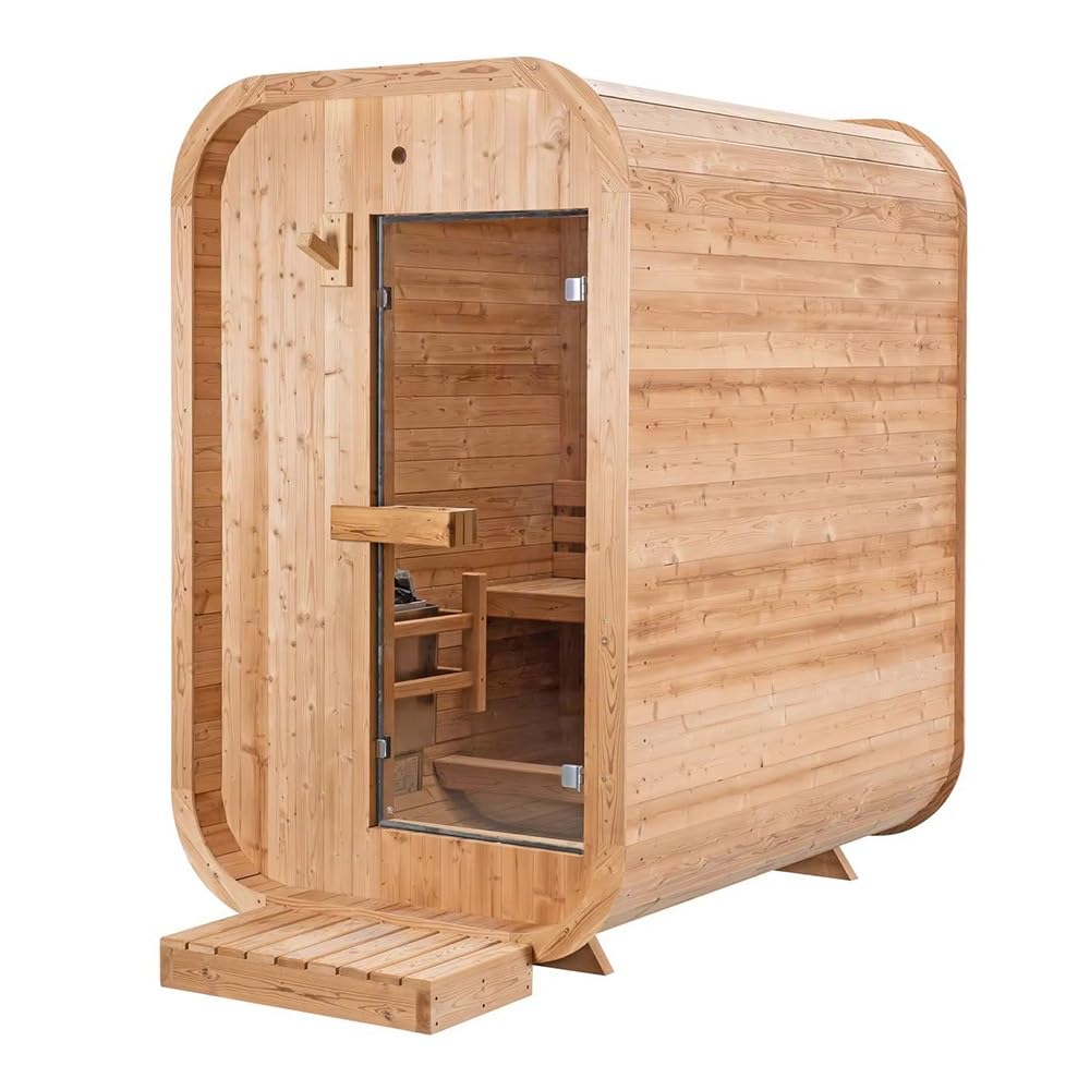 Amazon.co.jp: 家庭用サウナ 1-2 人用 室内/屋外 組み立て式 天然ツガ
